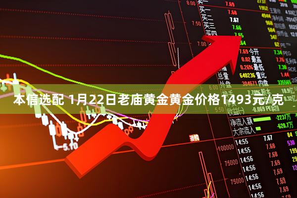 本信选配 1月22日老庙黄金黄金价格1493元/克